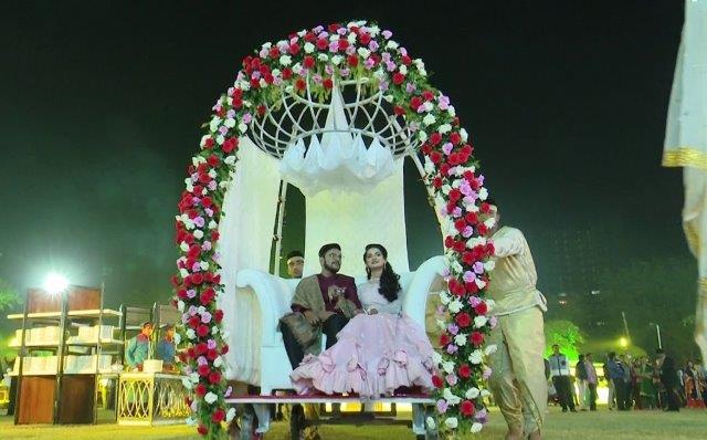 indian bride groom entry theme pimpri-chinchwad